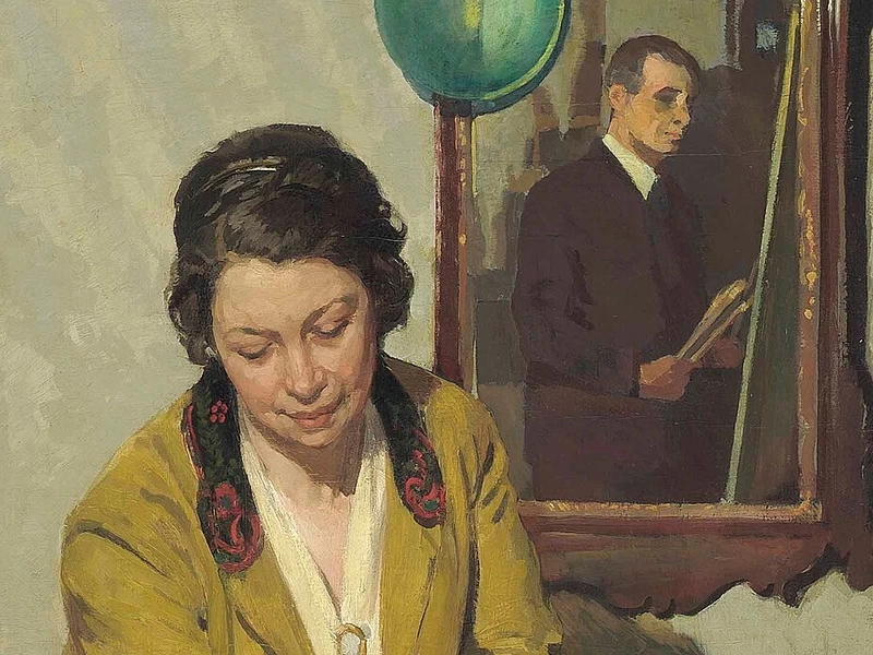 1881-Herbert Ashwin Budd - Autoritratto allo specchio